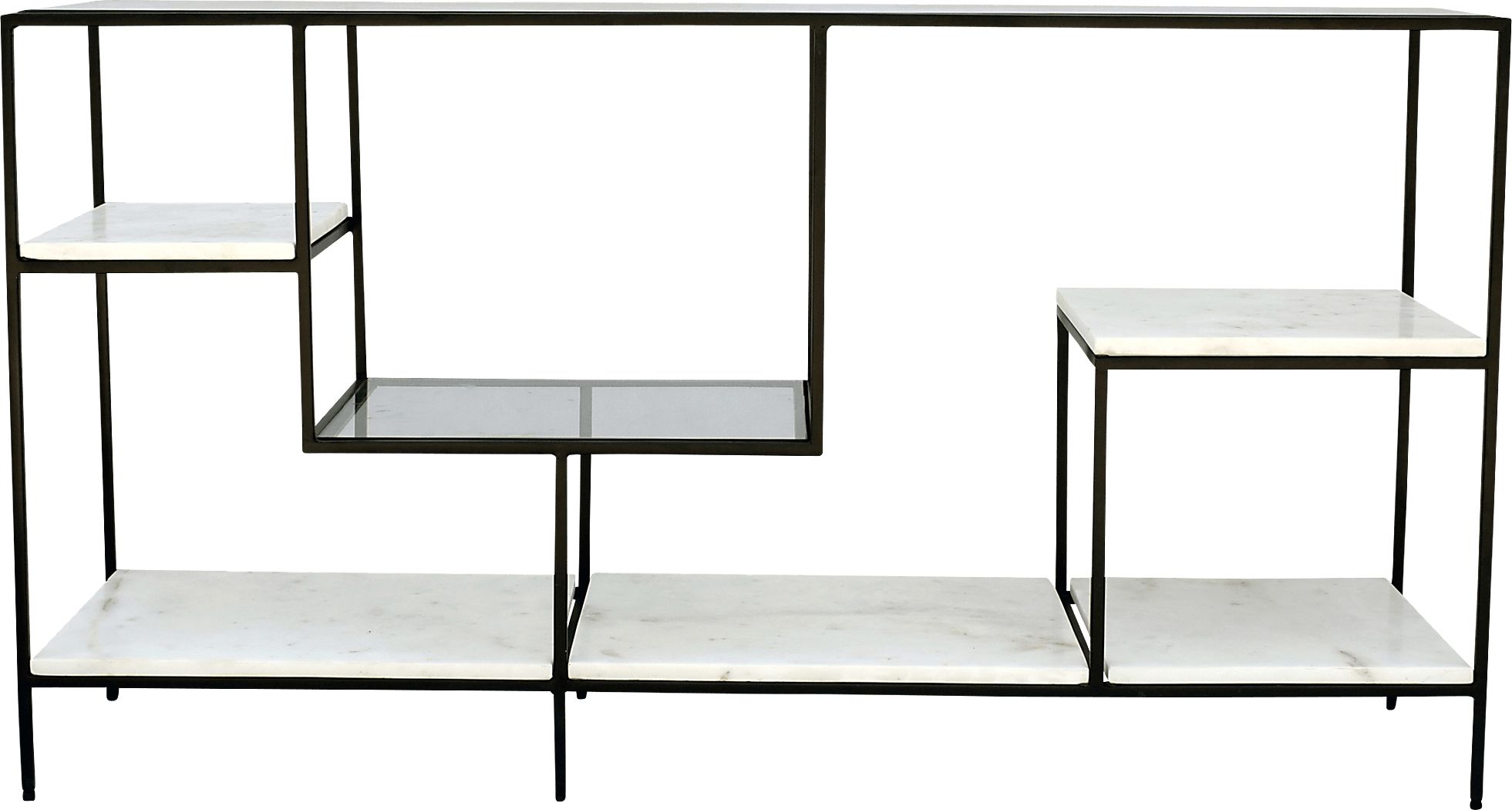 Rooms To Go Belwood Black 54 in. Console